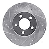 631-54039L Drilled/Slotted Brake Rotor [Silver], 1991-2000 Ford/Lincoln/Mercury/Mazda, Position: Front Left - image 1
