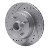 631-54041L Drilled/Slotted Brake Rotor [Silver], 1993-1993 Ford/Lincoln/Mercury/Mazda, Position: Front Left - image 2
