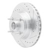 631-54041R Drilled/Slotted Brake Rotor [Silver], 1993-1993 Ford/Lincoln/Mercury/Mazda, Position: Front Right - image 2