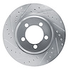 631-54043L Drilled/Slotted Brake Rotor [Silver], 1965-1966 Ford/Lincoln/Mercury/Mazda, Position: Front Left - image 1