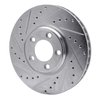 631-54044L Drilled/Slotted Brake Rotor [Silver], 2000-2006 Multiple Makes/Models, Position: Front Left - image 2