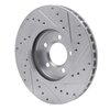631-54044L Drilled/Slotted Brake Rotor [Silver], 2000-2006 Multiple Makes/Models, Position: Front Left - image 4