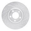 631-54044R Drilled/Slotted Brake Rotor [Silver], 2000-2006 Multiple Makes/Models, Position: Front Right - image 1