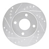 631-54045L Drilled/Slotted Brake Rotor [Silver], 2000-2015 Ford/Lincoln/Mercury/Mazda, Position: Front Left