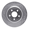 631-54046L Drilled/Slotted Brake Rotor [Silver], 2000-2006 Multiple Makes/Models, Position: Rear Left - image 1