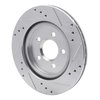 631-54046L Drilled/Slotted Brake Rotor [Silver], 2000-2006 Multiple Makes/Models, Position: Rear Left - image 4