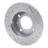 631-54048L Drilled/Slotted Brake Rotor [Silver], 1978-1980 Ford/Lincoln/Mercury/Mazda, Position: Front Left - image 4