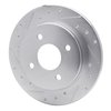 631-54049L Drilled/Slotted Brake Rotor [Silver], 2001-2019 Ford/Lincoln/Mercury/Mazda, Position: Rear Left - image 2