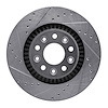 631-54052L Drilled/Slotted Brake Rotor [Silver], 2005-2009 Ford/Lincoln/Mercury/Mazda, Position: Front Left - image 1