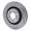 631-54052L Drilled/Slotted Brake Rotor [Silver], 2005-2009 Ford/Lincoln/Mercury/Mazda, Position: Front Left - image 2