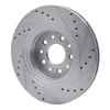 631-54052L Drilled/Slotted Brake Rotor [Silver], 2005-2009 Ford/Lincoln/Mercury/Mazda, Position: Front Left - image 4
