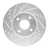 631-54053L Drilled/Slotted Brake Rotor [Silver], 2005-2012 Ford/Lincoln/Mercury/Mazda, Position: Front Left
