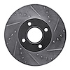 631-54053R Drilled/Slotted Brake Rotor [Silver], 2005-2012 Ford/Lincoln/Mercury/Mazda, Position: Front Right