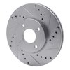 631-54053R Drilled/Slotted Brake Rotor [Silver], 2005-2012 Ford/Lincoln/Mercury/Mazda, Position: Front Right - image 2