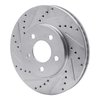 631-54056L Drilled/Slotted Brake Rotor [Silver], 2005-2010 Ford/Lincoln/Mercury/Mazda, Position: Front Left - image 2