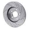 631-54056L Drilled/Slotted Brake Rotor [Silver], 2005-2010 Ford/Lincoln/Mercury/Mazda, Position: Front Left - image 4