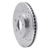 631-54056R Drilled/Slotted Brake Rotor [Silver], 2005-2010 Ford/Lincoln/Mercury/Mazda, Position: Front Right - image 2