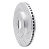 631-54057R Drilled/Slotted Brake Rotor [Silver], 2005-2014 Ford/Lincoln/Mercury/Mazda, Position: Front Right - image 2