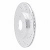 631-54058R Drilled/Slotted Brake Rotor [Silver], 2005-2014 Ford/Lincoln/Mercury/Mazda, Position: Rear Right - image 2