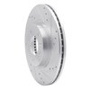 631-54059R Drilled/Slotted Brake Rotor [Silver], 2006-2013 Ford/Lincoln/Mercury/Mazda, Position: Front Right - image 2