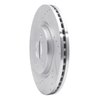 631-54062L Drilled/Slotted Brake Rotor [Silver], 2009-2010 Ford/Lincoln/Mercury/Mazda, Position: Front Left - image 2