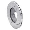 631-54063L Drilled/Slotted Brake Rotor [Silver], 2011-2019 Ford/Lincoln/Mercury/Mazda, Position: Front Left - image 4
