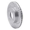 631-54063R Drilled/Slotted Brake Rotor [Silver], 2011-2019 Ford/Lincoln/Mercury/Mazda, Position: Front Right - image 2