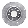 631-54064L Drilled/Slotted Brake Rotor [Silver], 1998-2015 Ford/Lincoln/Mercury/Mazda, Position: Rear Left - image 1
