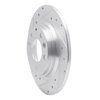 631-54064L Drilled/Slotted Brake Rotor [Silver], 1998-2015 Ford/Lincoln/Mercury/Mazda, Position: Rear Left - image 2