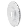 631-54065L Drilled/Slotted Brake Rotor [Silver], 2011-2014 Ford/Lincoln/Mercury/Mazda, Position: Front Left - image 2