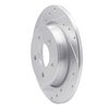 631-54066L Drilled/Slotted Brake Rotor [Silver], 2012-2018 Ford/Lincoln/Mercury/Mazda, Position: Rear Left - image 2