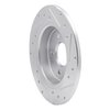 631-54066L Drilled/Slotted Brake Rotor [Silver], 2012-2018 Ford/Lincoln/Mercury/Mazda, Position: Rear Left - image 4