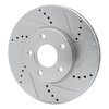 631-54067R Drilled/Slotted Brake Rotor [Silver], 2012-2018 Multiple Makes/Models, Position: Front Right - image 2
