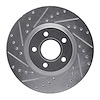 631-54069L Drilled/Slotted Brake Rotor [Silver], 2004-2019 Multiple Makes/Models, Position: Front Left - image 1