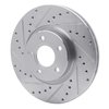 631-54069L Drilled/Slotted Brake Rotor [Silver], 2004-2019 Multiple Makes/Models, Position: Front Left - image 2