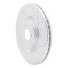 631-54071R Drilled/Slotted Brake Rotor [Silver], 2013-2014 Ford/Lincoln/Mercury/Mazda, Position: Front Right - image 2