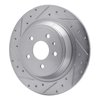 631-54072L Drilled/Slotted Brake Rotor [Silver], 2013-2020 Ford/Lincoln/Mercury/Mazda, Position: Rear Left - image 2