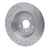 631-54072L Drilled/Slotted Brake Rotor [Silver], 2013-2020 Ford/Lincoln/Mercury/Mazda, Position: Rear Left - image 4