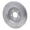 631-54074L Drilled/Slotted Brake Rotor [Silver], Fits Select Ford/Lincoln/Mercury/Mazda, Position: Rear Left - image 4