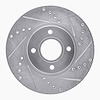 631-54075R Drilled/Slotted Brake Rotor [Silver], 2014-2019 Ford/Lincoln/Mercury/Mazda, Position: Front Right - image 1