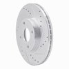 631-54075R Drilled/Slotted Brake Rotor [Silver], 2014-2019 Ford/Lincoln/Mercury/Mazda, Position: Front Right - image 2
