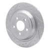 631-54076L Drilled/Slotted Brake Rotor [Silver], Fits Select Ford/Lincoln/Mercury/Mazda, Position: Rear Left - image 2