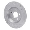 631-54076L Drilled/Slotted Brake Rotor [Silver], Fits Select Ford/Lincoln/Mercury/Mazda, Position: Rear Left - image 4