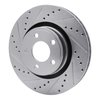 631-54077L Drilled/Slotted Brake Rotor [Silver], 2015-2020 Ford/Lincoln/Mercury/Mazda, Position: Front Left - image 2