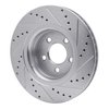 631-54077L Drilled/Slotted Brake Rotor [Silver], 2015-2020 Ford/Lincoln/Mercury/Mazda, Position: Front Left - image 4