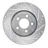 631-54077R Drilled/Slotted Brake Rotor [Silver], 2015-2020 Ford/Lincoln/Mercury/Mazda, Position: Front Right - image 1