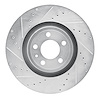 631-54078L Drilled/Slotted Brake Rotor [Silver], 2015-2020 Ford/Lincoln/Mercury/Mazda, Position: Front Left - image 1