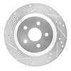 631-54087L Drilled/Slotted Brake Rotor [Silver], 2004-2007 Ford/Lincoln/Mercury/Mazda, Position: Rear Left - image 1