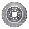 631-54088R Drilled/Slotted Brake Rotor [Silver], 2005-2019 Ford/Lincoln/Mercury/Mazda, Position: Rear Right - image 1