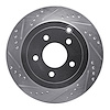 631-54090L Drilled/Slotted Brake Rotor [Silver], 2007-2010 Ford/Lincoln/Mercury/Mazda, Position: Rear Left - image 1